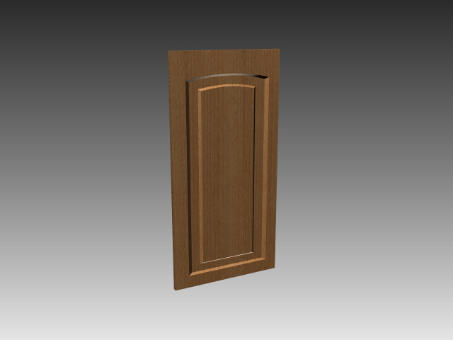 Kitchen cabinet door 3d rendering