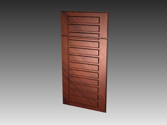 Cabinet doors design 3d rendering