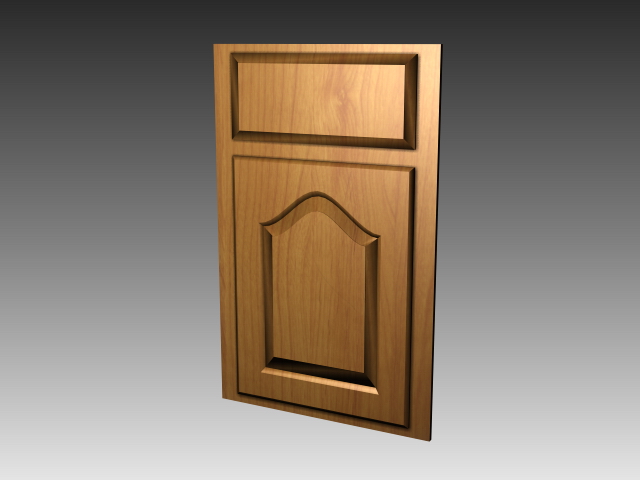 Decor kitchen cabinet door 3d rendering