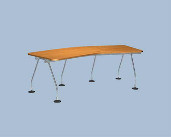 Simple office table 3d rendering