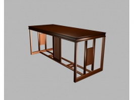 Classic office table 3d model 3dsMax files free download - CadNav