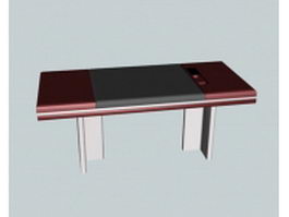 Executive office table 3d model preview