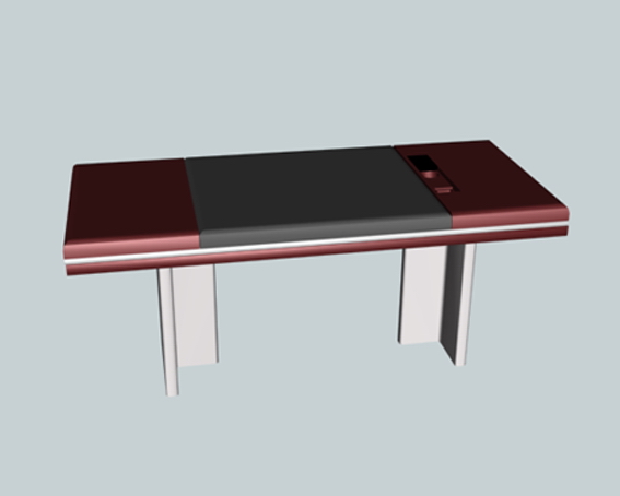 Executive office table 3d rendering