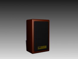 Mini digital sound box speaker 3d model preview