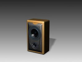 Speaker sound box 3d model preview