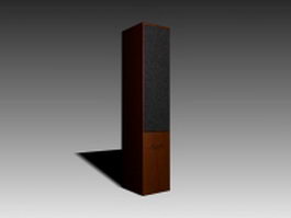 Bose wood speaker 3d model preview