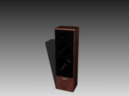 Professional stage speaker 3d model preview
