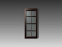 Cabinet glass door inserts 3d model preview