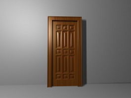 Interior moulded door 3d model preview