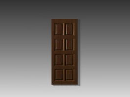 8-panel door inserts 3d model preview