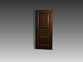 3-panel door 3d model preview