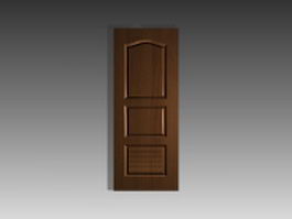 2 panel and shutter door inserts 3d model preview