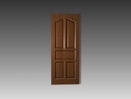 Vintage 5 panel door insrts 3d model preview