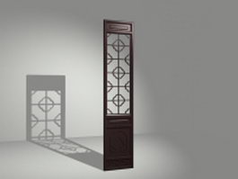 Decoration panel room divider 3d model preview