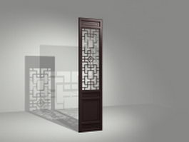 Decorative room divider 3d model preview