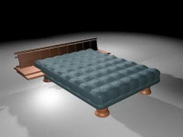 Simmons mattress bed 3d model preview