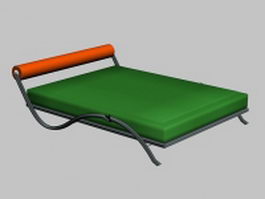 Modern metal daybed 3d model preview