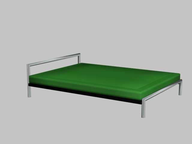 Modern Simple Bed 3d Model Cadnav