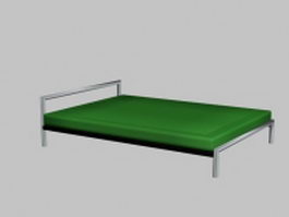 Modern simple bed 3d model preview