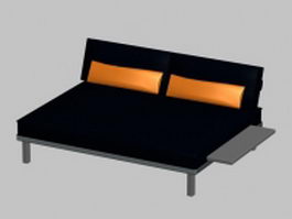Minimalist daybed 3d model preview