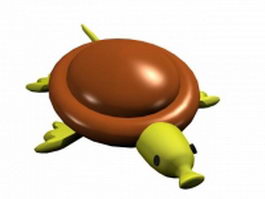 Cartoon sea turtle 3d model preview