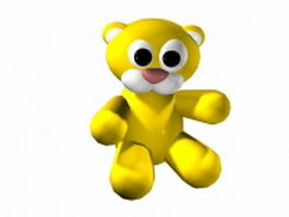 Cartoon baby tiger 3d model preview