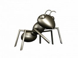 Cute cartoon ant 3d model preview