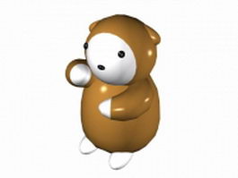 Cartoon koala bear 3d model preview