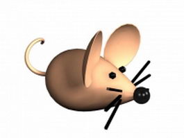 Cartoon mouse 3d model preview