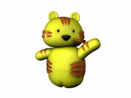 Cartoon fat cat 3d model preview