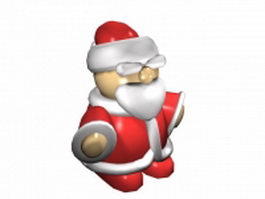 Santa claus figure 3d preview