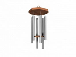 Metal wind chime 3d model preview