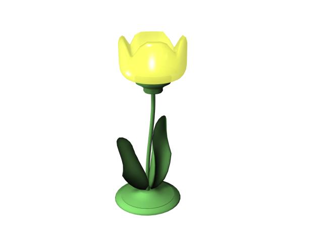 Tulip phone holder 3d rendering
