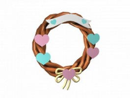Decorative wreath 3d preview