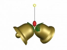 Christmas bells 3d model preview