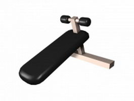 Sit up board exercise equipment 3d model preview
