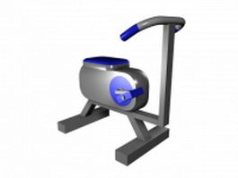 Gym exercise bike 3d model preview