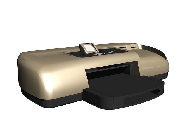 Colour laser printer 3d rendering