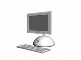 Apple imac computer 3d model preview