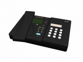 Sony fax machine 3d model preview