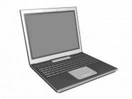 Portable personal computer 3d model preview