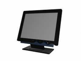 LCD computer monitor 3d model preview