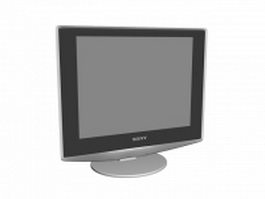 Sony LCD monitor 3d model preview