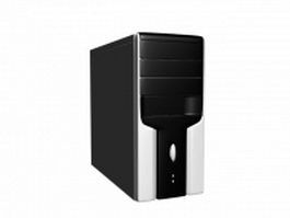Cool computer chassis 3d model preview