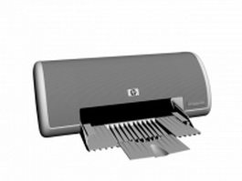 HP Deskjet 3745 printer 3d model preview