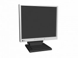 LG TFT LCD monitor 3d model preview