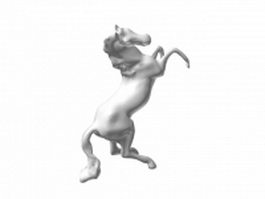 Horse sculpture 3d model preview