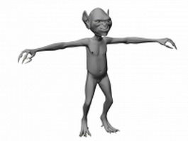 Gremlin character 3d model preview
