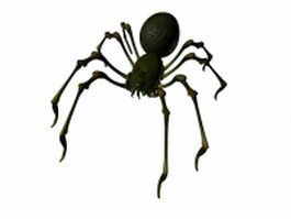 Jumping spider 3d model preview