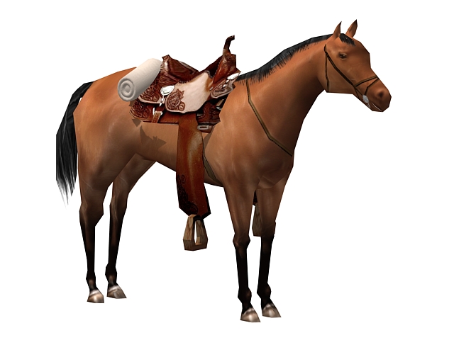 War horse 3d rendering